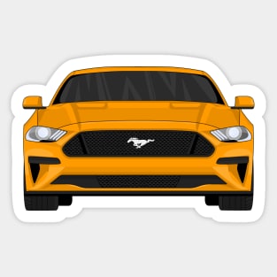 MUSTANG ORANGE Sticker